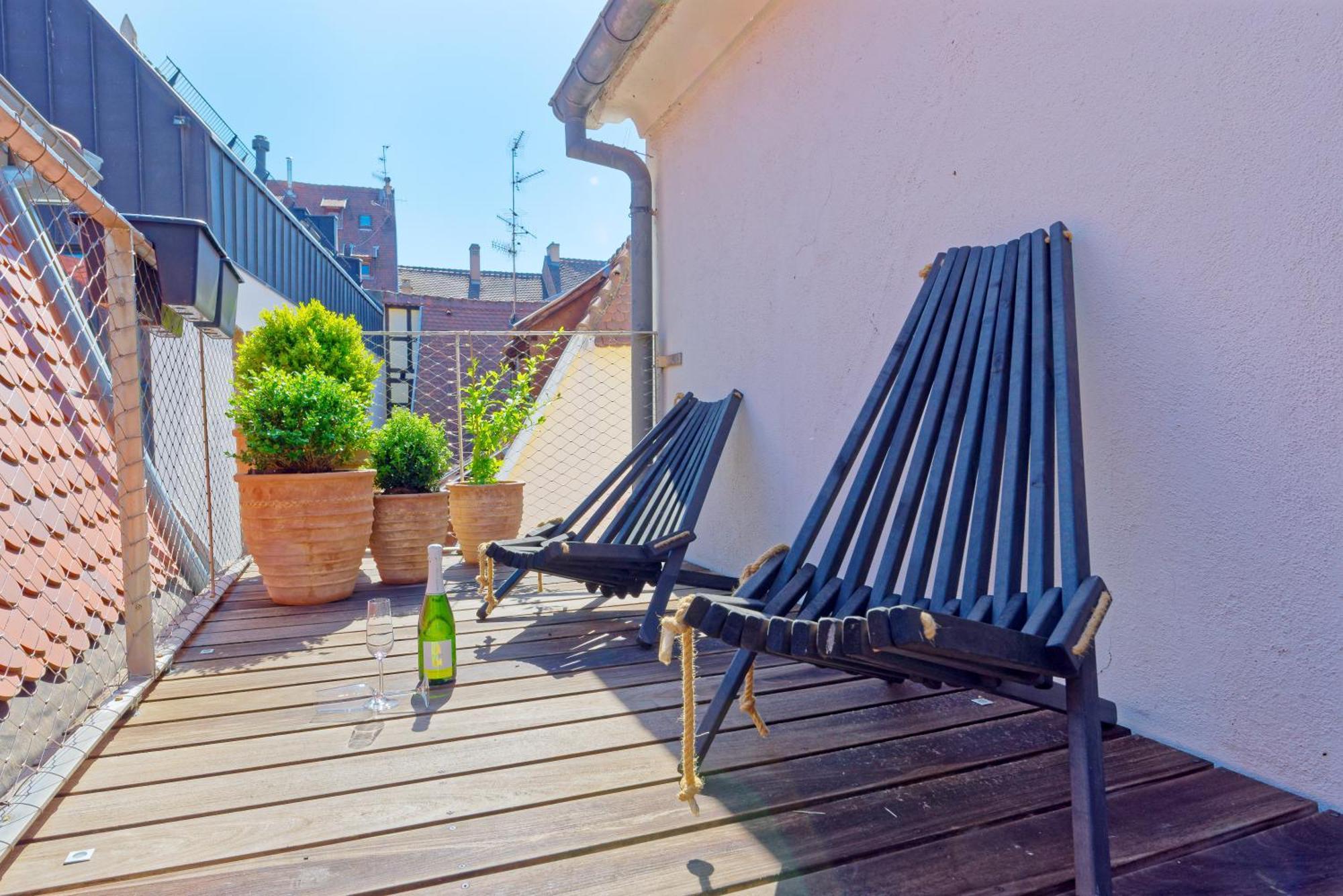 Le Carre D Or Appartement Terrasse Vue Cathedrale Strasburgo Esterno foto